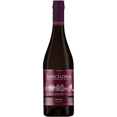 Вино Barcelona Медитерранеан Вайн Шираз красное сухое 11%, 750мл