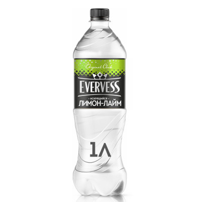 Напиток Evervess Искрящийся Лимон-Лайм, 1л