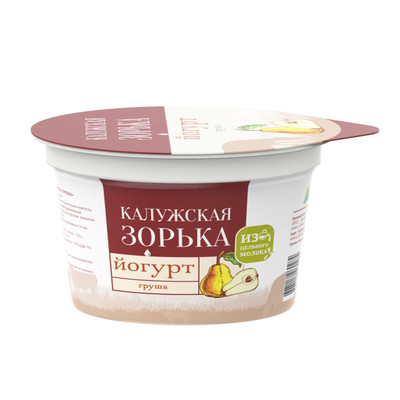 Йогурт Калужская Зорька груша 3.2-4%, 180г