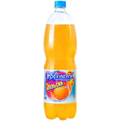 Напиток Аквалей Апельсин сильногазированный, 1.5л