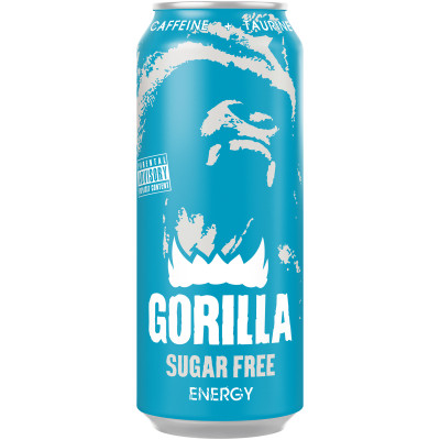 Энергетик Gorilla Sugar Free безалкогольный газированный, 450мл
