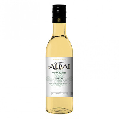Вино Castillo de Albai Rioja DOC белое сухое 12.5%, 187мл
