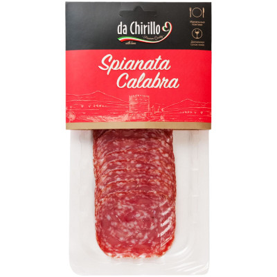 Колбаса Spianata Calabra Da Chirillo сыровяленая полусухая категории Б, 90г