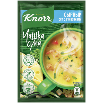 Суп Knorr сырный с сухариками, 15.6г