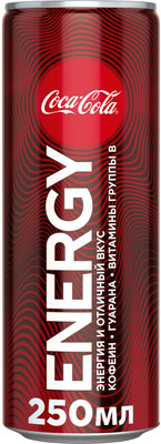 Энергетик Coca-Cola Energy безалкогольный газированный, 250мл