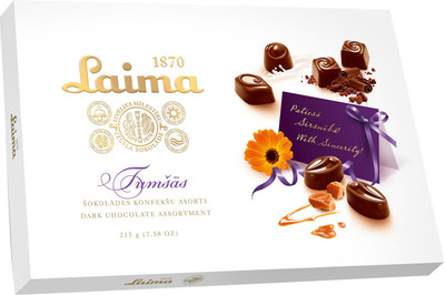 Конфеты Laima ассорти в тёмном шоколаде, 215г