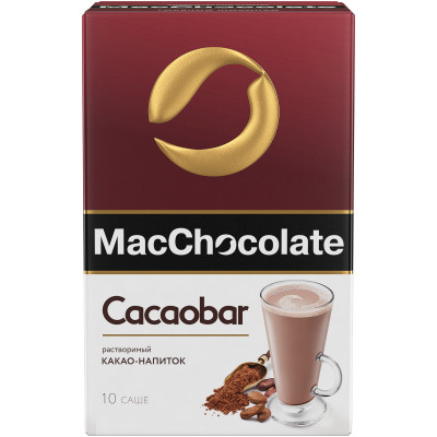 Какао-напиток MacChocolate Cacaobar, 10x20г