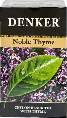 Чай Denker Noble Thyme чёрный байховый цейлонский с чабрецом в пакетиках, 20х2г
