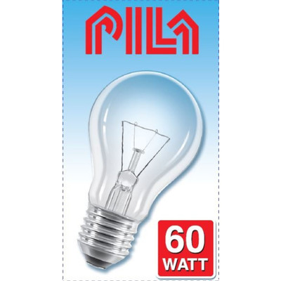 Лампа накаливания Pila A55 CL E27 60W