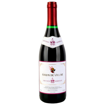 Вино Baron De Villar красное полусладкое, 750мл