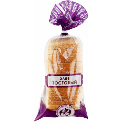 Хлеб Хлебопродукт Тостовый формовой нарезанный, 400г