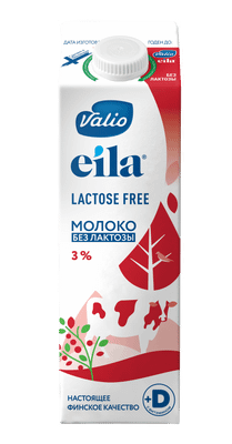 Молоко Viola безлактозное с витамином D 3%, 1л