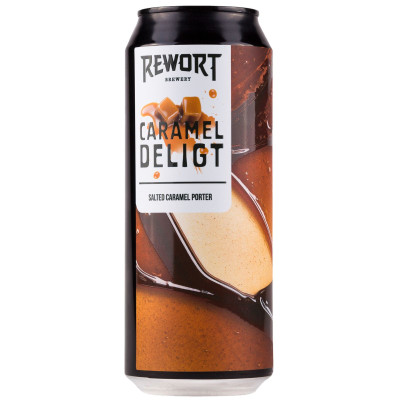 Напиток пивной Rewort Brewery Caramel Delight тёмный нефильтрованный осветлённый 6.9%, 500мл