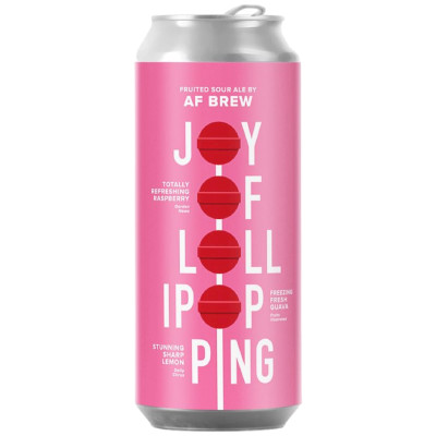 Пивной напиток AF Brew. Joy of Lollipoping нефильтрованный неосветленный непастеризованный 4%, 500мл