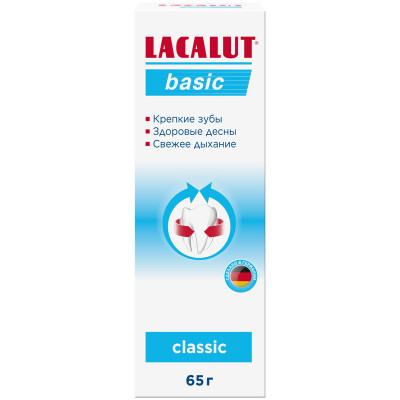 Зубная паста Lacalut Basic, 65мл
