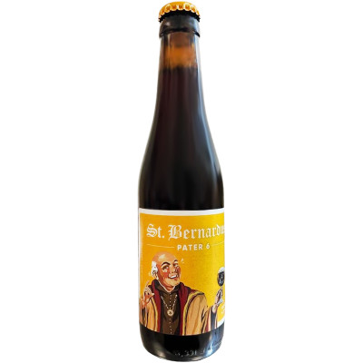 Пиво St. Bernardus Pater 6 тёмное пастеризованное нефильтрованное осветлённое, 330мл