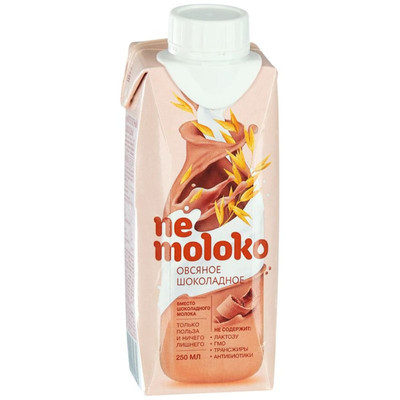 Напиток овсяный Nemoloko шоколадный 3.2%, 250мл