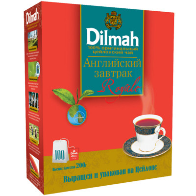 Чай Dilmah Английский завтрак цейлонский, 100х2г
