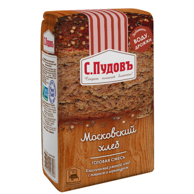 Смесь для выпечки С.Пудовъ Московский хлеб, 500г
