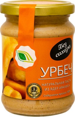 Паста Урбеч биопродукты из ядра арахиса натуральная, 280г