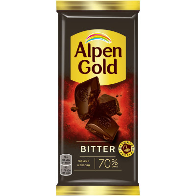 Шоколад Alpen Gold горький, 80г