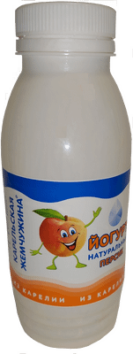 Йогурт фруктовый Карельская Жемчужина Персик 2.1%, 290мл