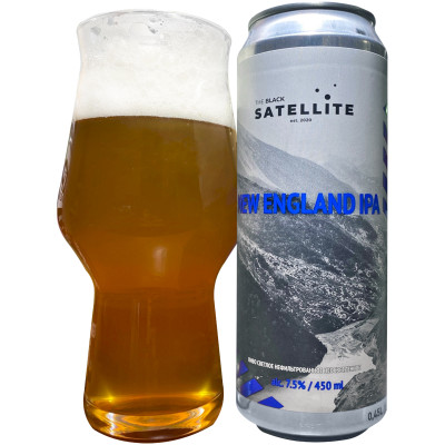 Пиво Bavaria The Black Satellite New England IPA светлое нефильтрованное пастеризованное 7.5%, 450мл