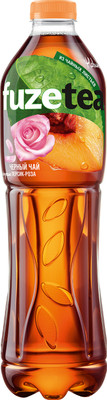 Холодный чай Fuzetea чёрный со вкусом персика и розы, 1.5л