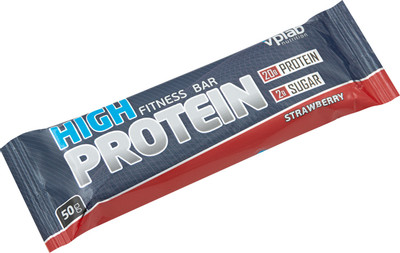 Батончик Vplab 40% High Protein со вкусом клубники, 50г