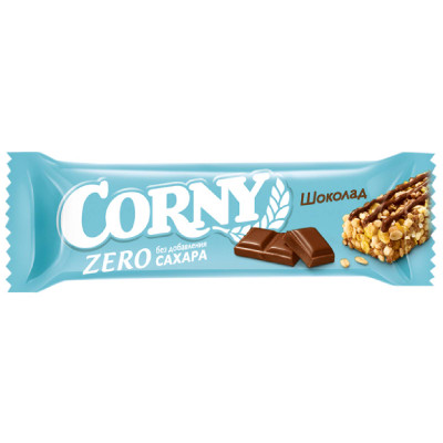 Батончик злаковый Corny Zero Шоколад без сахара, 20г