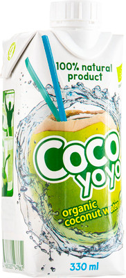 Вода кокосовая Cocoyoyo чистая органическая, 330мл