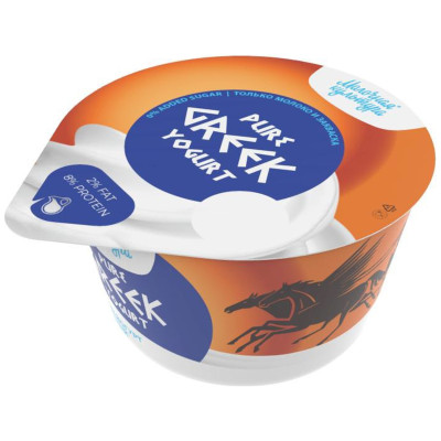 Йогурт Молочная Культура греческий Pure Greek Yogurt 2%, 130г