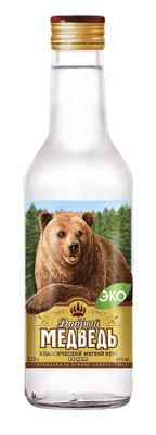 Водка Добрый медведь 40%, 250мл