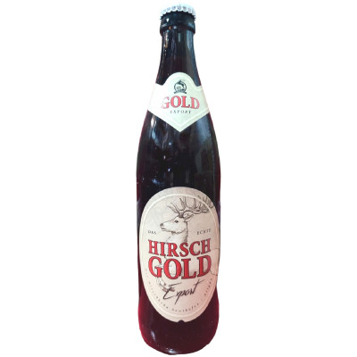 Пиво Der Hirschbrau Hirsch Gold светлое фильтрованное 5.2%, 500мл