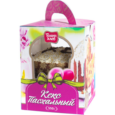 Кекс Томин Хлеб Пасхальный с цукатами и изюмом, 550г