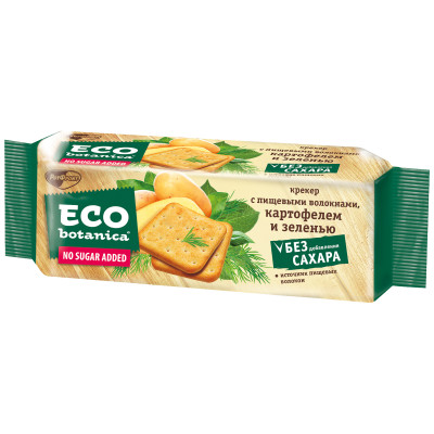 Крекер Eco Botanica пищевые волокна-картофель-зелень, 175г