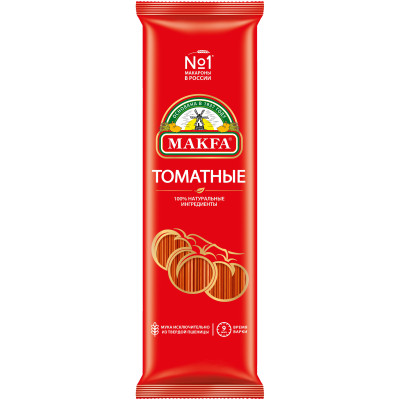 Вермишель Makfa длинная томатная, 500г