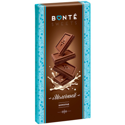 Шоколад молочный Bonte Sweets, 90г