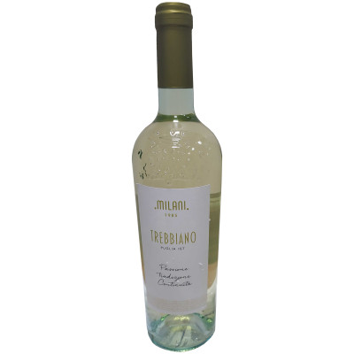 Вино Milani Треббьяно белое сухое 11.5%, 750мл