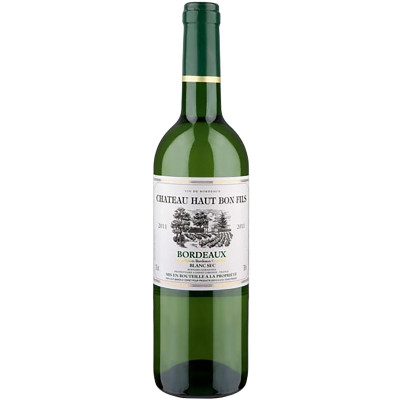 Вино Chateau Haut Bon Fils Bordeaux AOC Blanc белое сухое 12%, 750мл