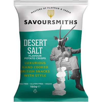 Чипсы картофельные Savoursmiths с солью пустыни, 150г