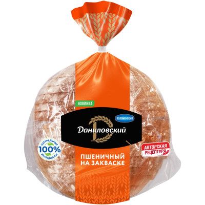 Хлеб Коломенское Даниловский пшеничный нарезанный, 400г