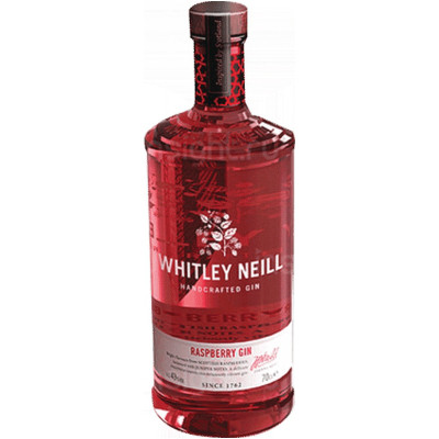 Настойка полусладкая Whitley Neill Raspberry Gin в подарочной упаковке 40%, 700мл + ёлочное украшение