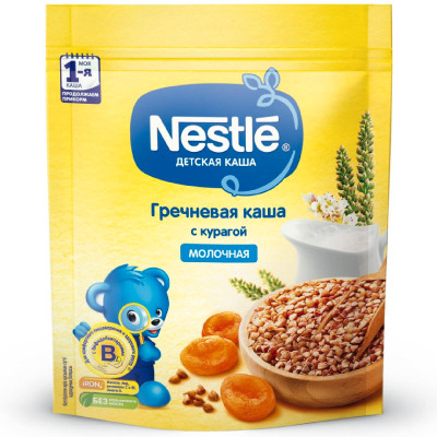 Каша гречневая Nestle с курагой, 250г
