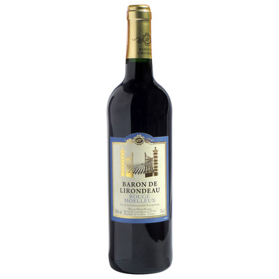 Вино Baron de Lirondeau красное полусладкое, 750мл
