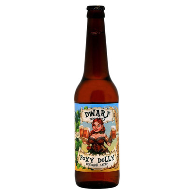 Пиво Пивоварня Dwarf Lager Фокси Долли светлое нефильтрованное 4.6%, 500мл