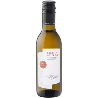 Вино Chateau Tamagne Шардоне белое сухое 12%, 187мл