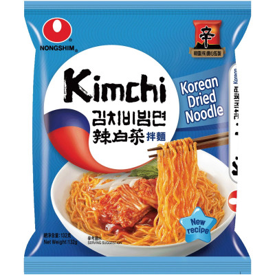 Лапша Nongshim с обжаренной кимчи быстрого приготовления, 132г