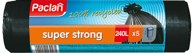Мешки для мусора Paclan Super Strong 130х90см 5шт, 240л