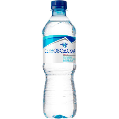Вода Серноводская питьевая очищенная негазированная, 500мл